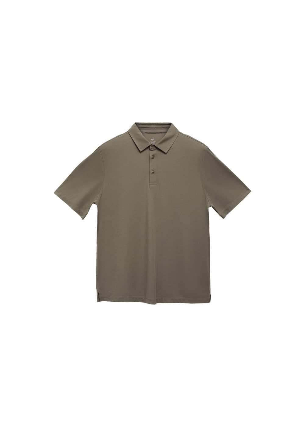 MANGO MAN - Slim-fit quick-drying polo shirt khakiMen Product Image