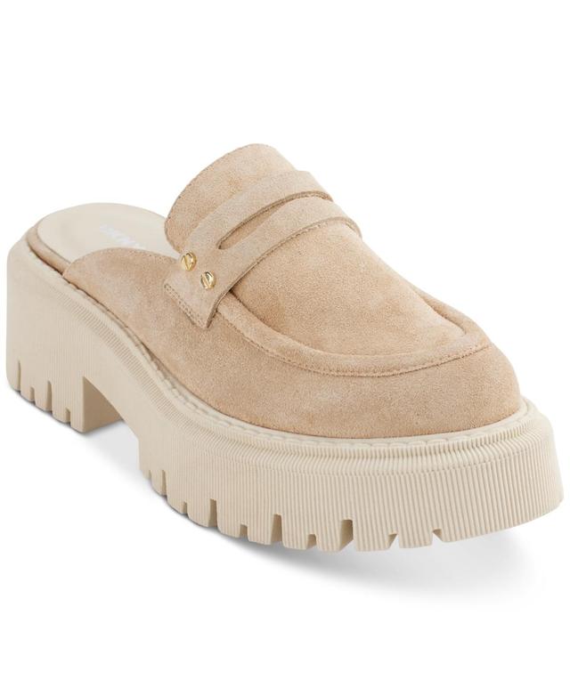 Dkny Womens Luna Slip-On Lug Platform Penny Loafer Mules Product Image