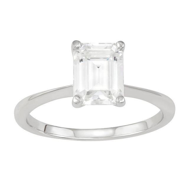 Charles & Colvard 2.52 Ct. T.w. Lab Created Moissanite Emerald Cut Solitaire Ring, White Product Image