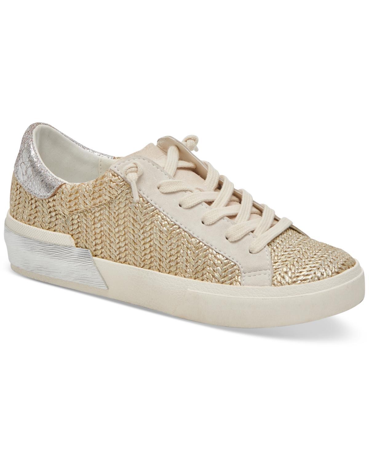 Zina Sneaker In White/tan Leather Product Image