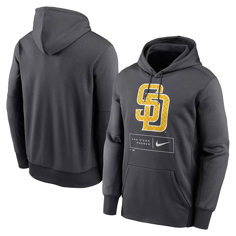 Mens Nike Anthracite San Diego Padres Season Pattern Pullover Hoodie Product Image