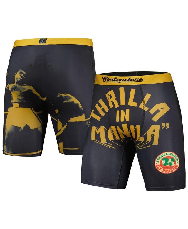 Mens Contenders Clothing Black Muhammad Ali Thrilla in Manilla Boxer Briefs Product Image