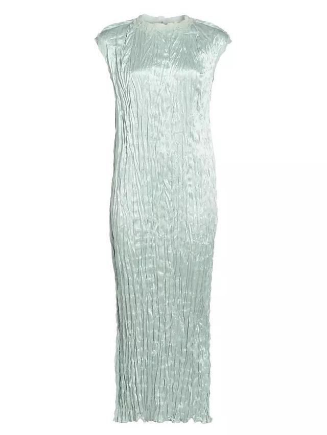 Pleated Hammered Satin Dress Product Image