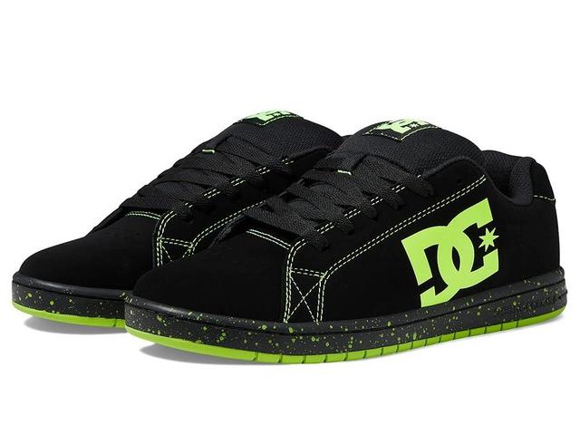 DC Gaveler Casual Low Top Skate Shoes Sneakers Lime Green) Men's Shoes Product Image