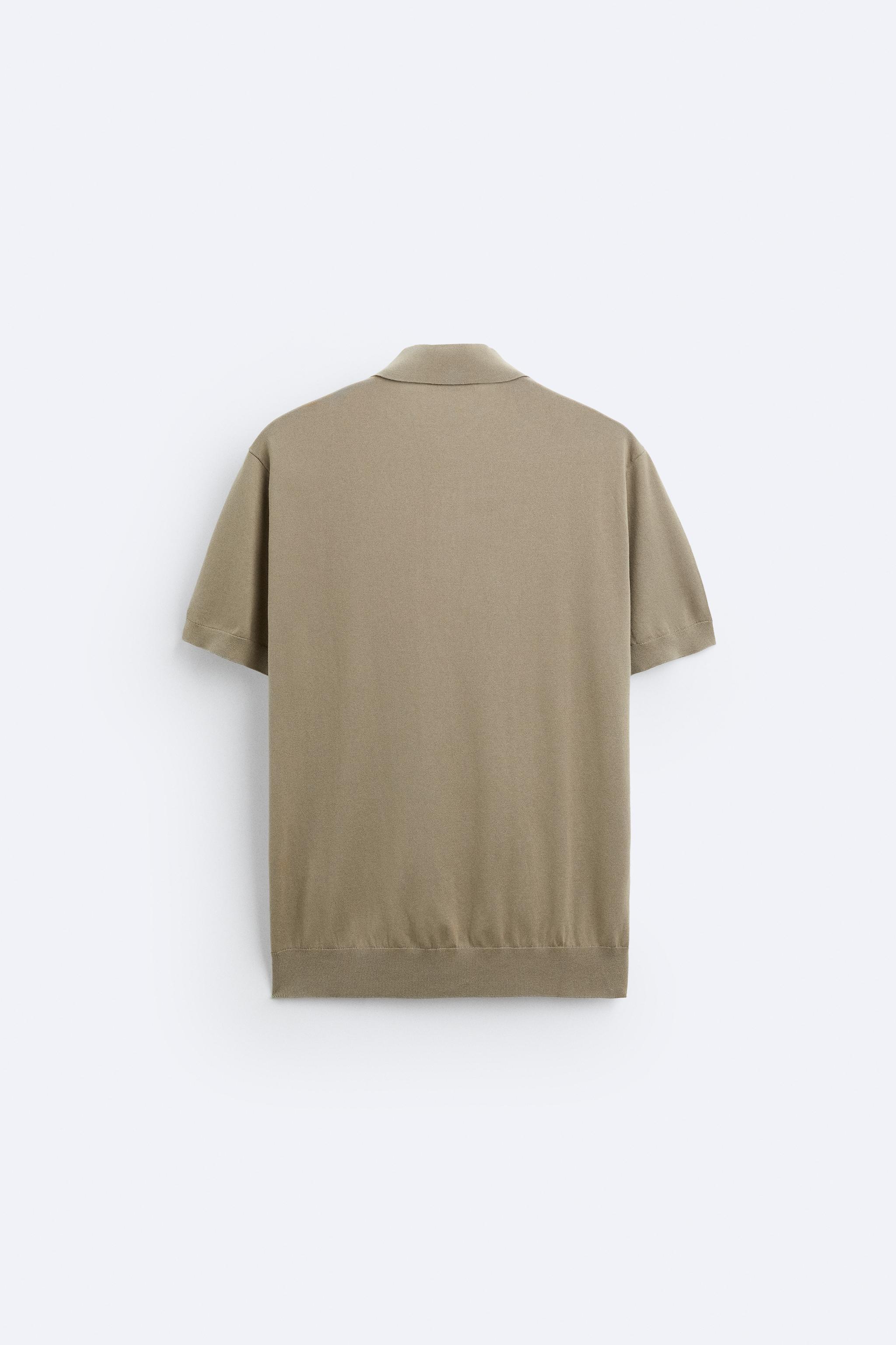 KNIT COTTON - LYOCELL POLO SHIRT Product Image