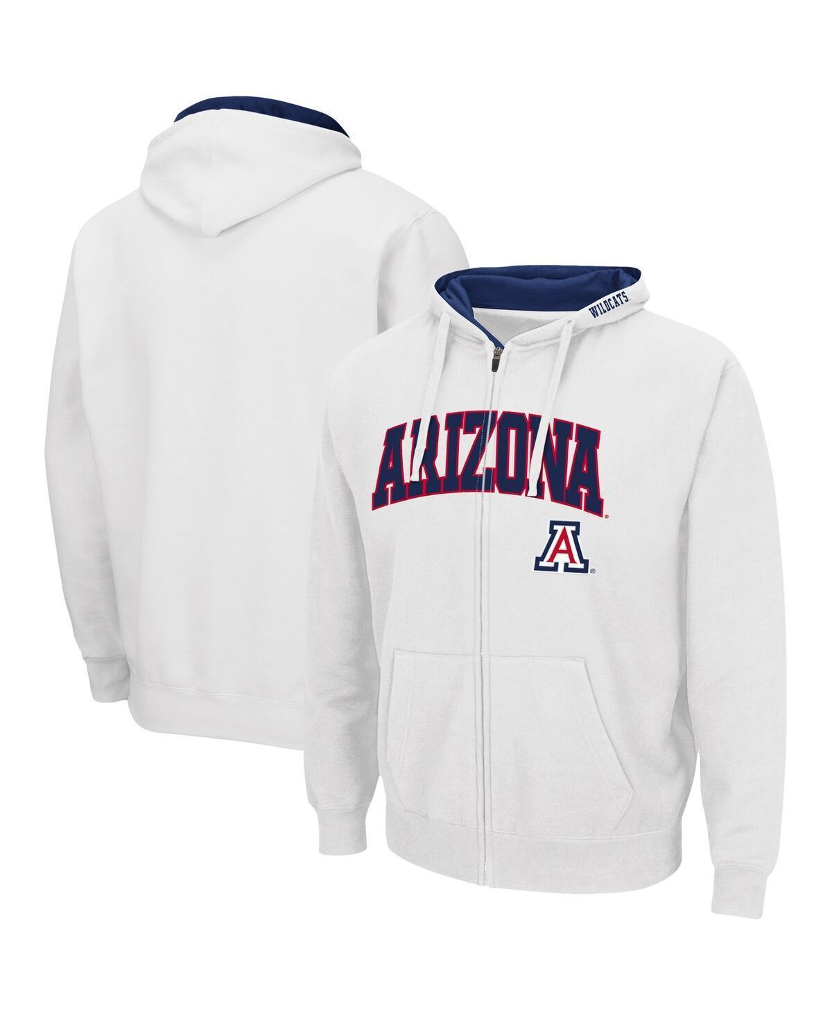 Mens Colosseum Arizona Wildcats Arch & Logo 3.0 Full-Zip Hoodie Product Image