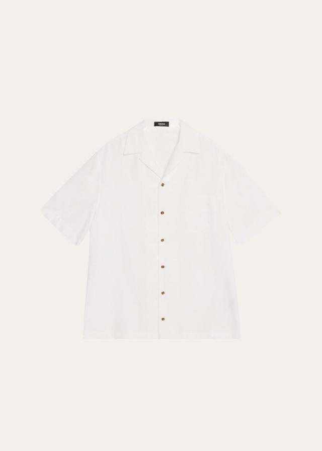 Mens Barocco Jacquard Camp Shirt Product Image