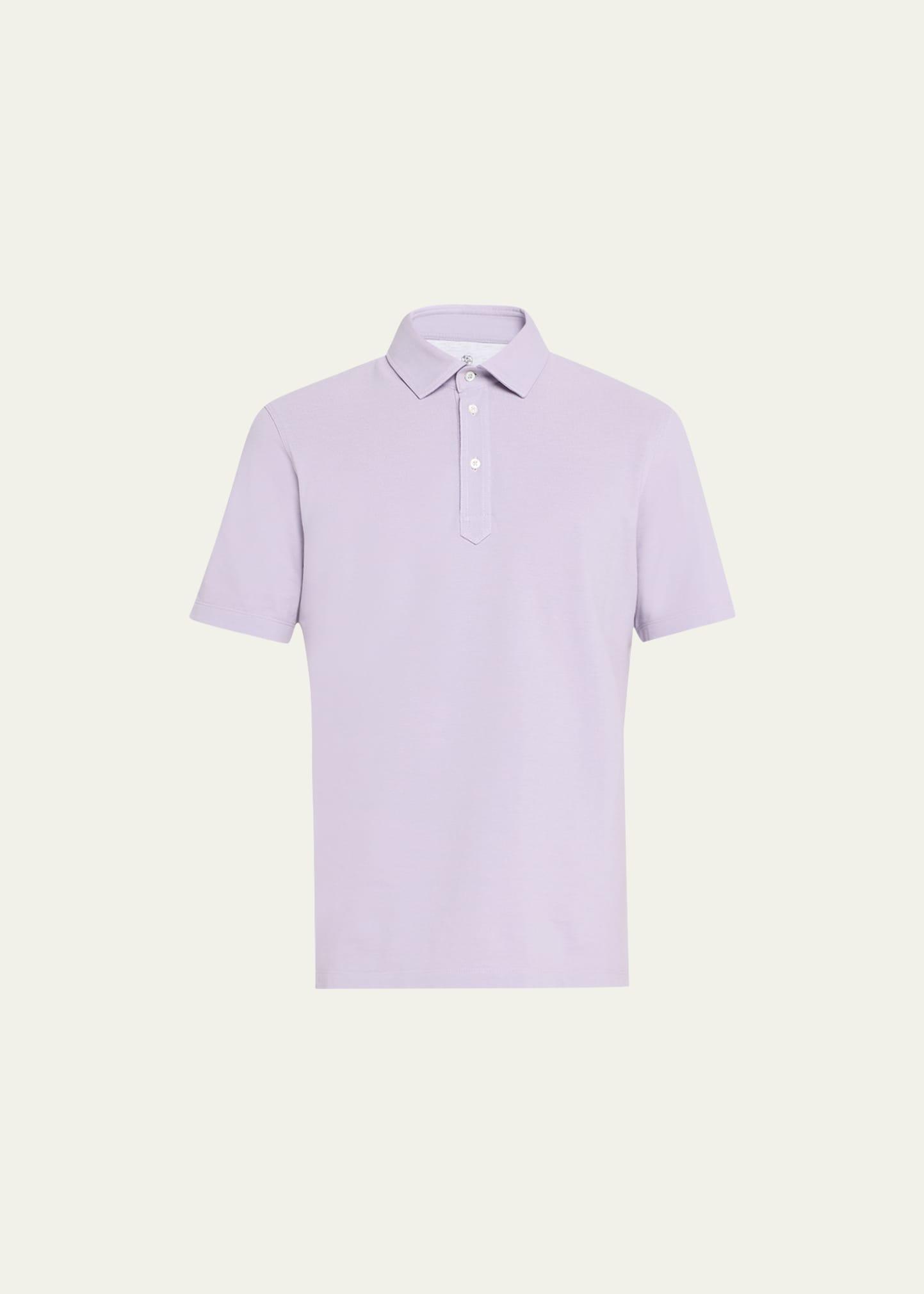 Mens Cotton Pique Polo Shirt Product Image