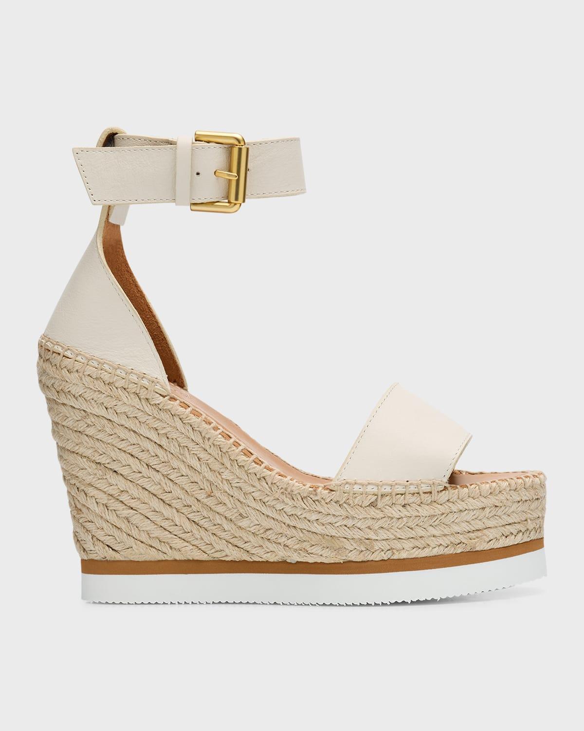 Glyn Leather Wedge Espadrille Sandals product image