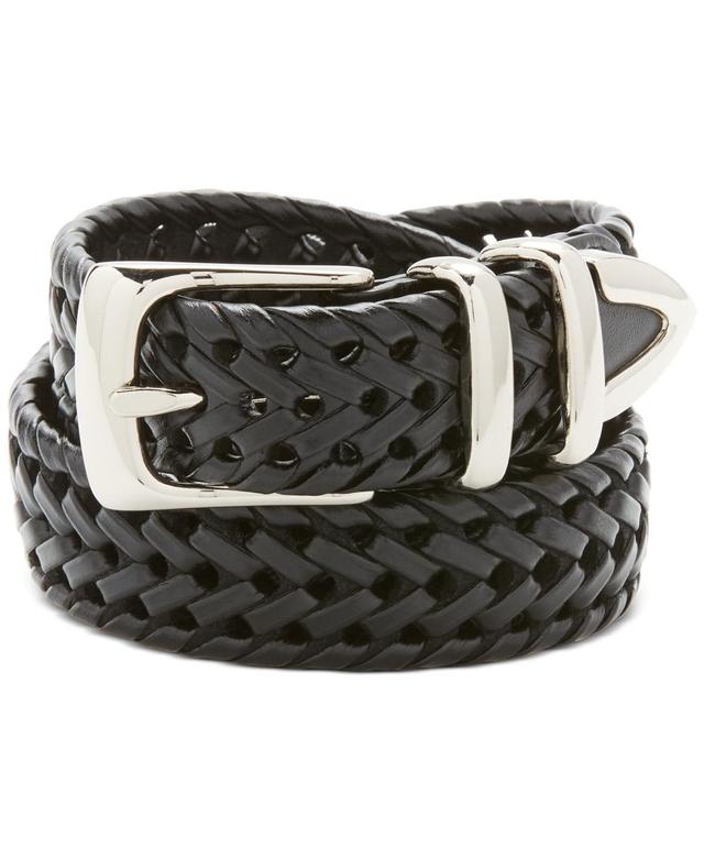 Perry Ellis Portfolio Mens Leather Big and Tall Braided Belt Product Image