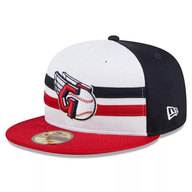 Mens New Era White Cleveland Guardians 2024 Batting Practice 59FIFTY Fitted Hat Product Image