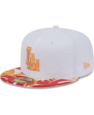 Mens New Era White Los Angeles Dodgers Flamingo 59FIFTY Fitted Hat - White Product Image