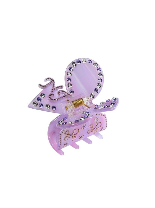 Chloe Crystal Butterfly Claw Clip (Purple) Product Image