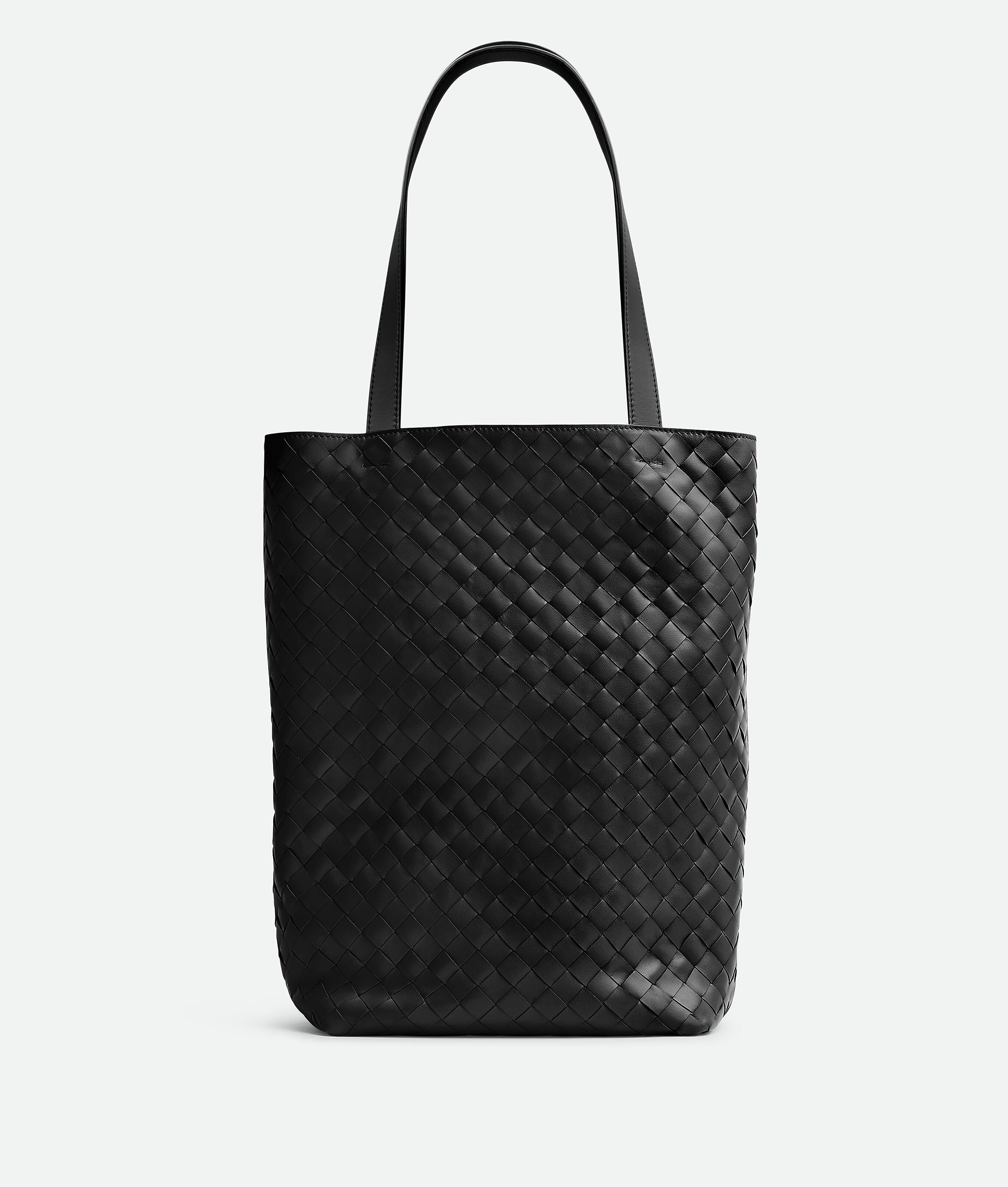 Small Intrecciato Tote Bag in Black Product Image