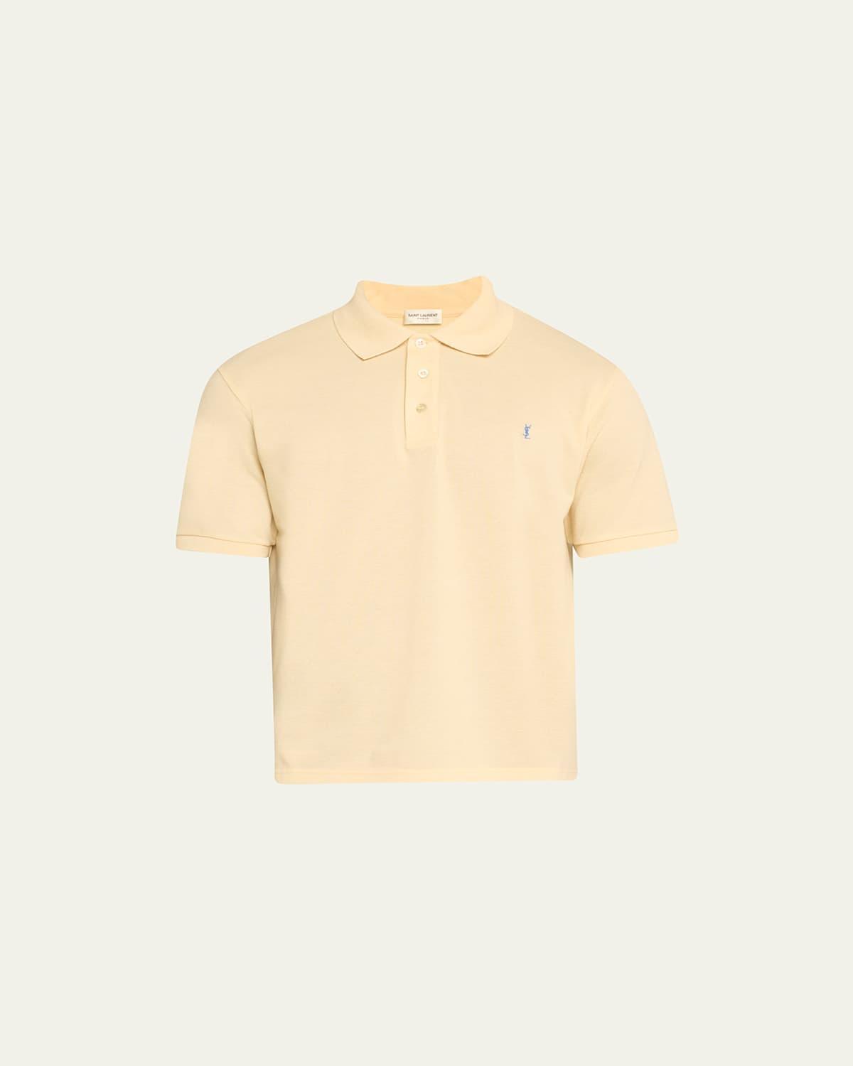 Mens Tonal YSL Polo Shirt Product Image