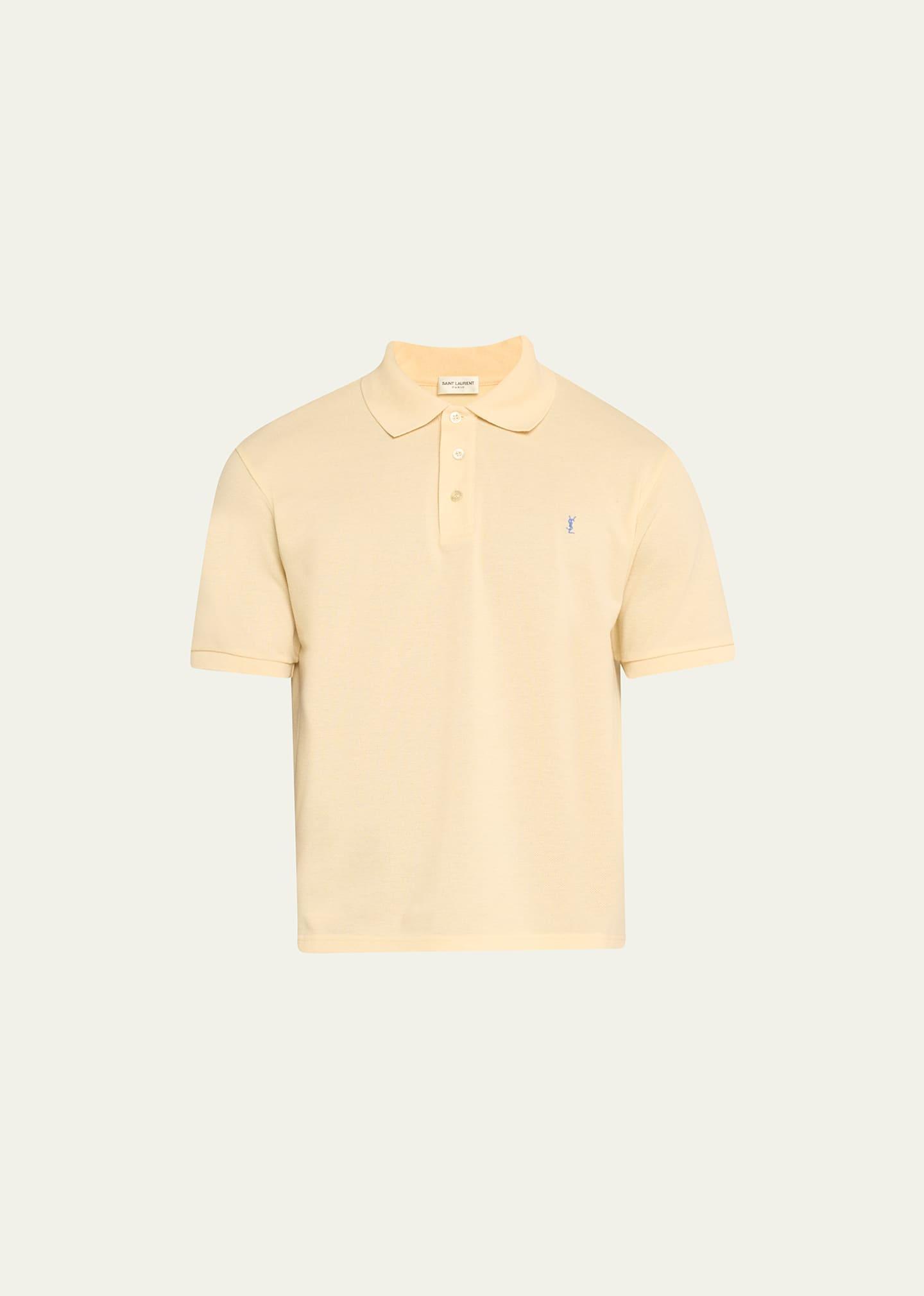 Mens Tonal YSL Polo Shirt Product Image