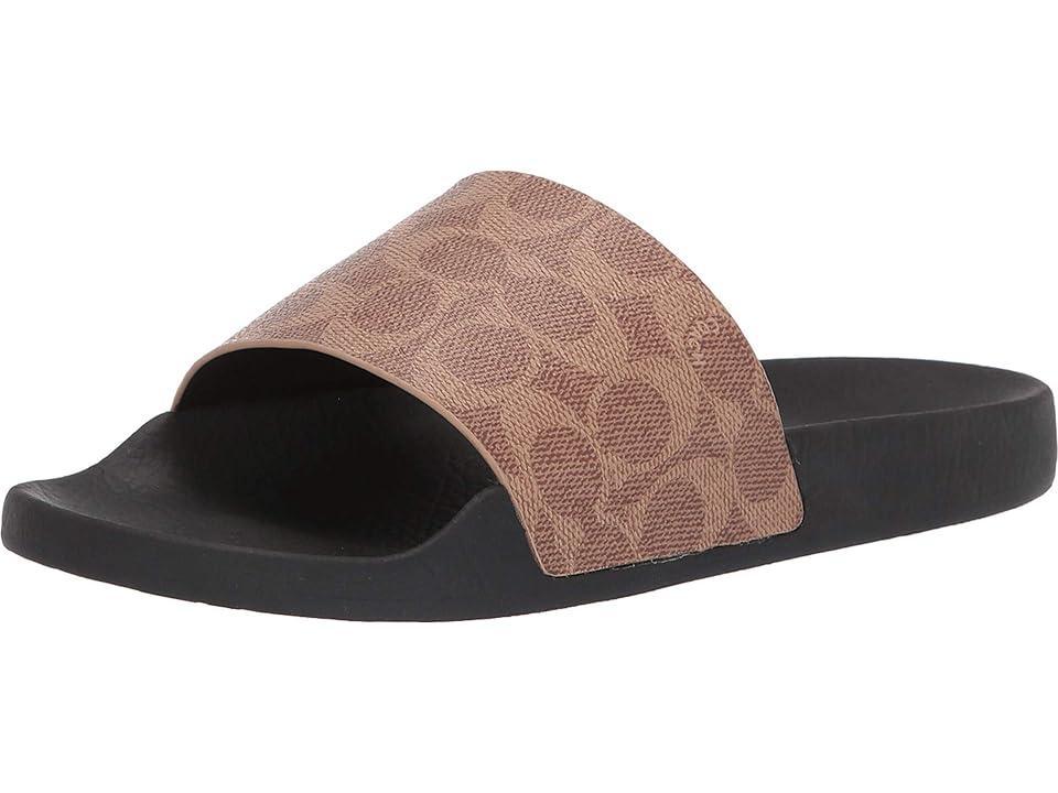 COACH Udele Logo Print Rubber Pool Slides Product Image