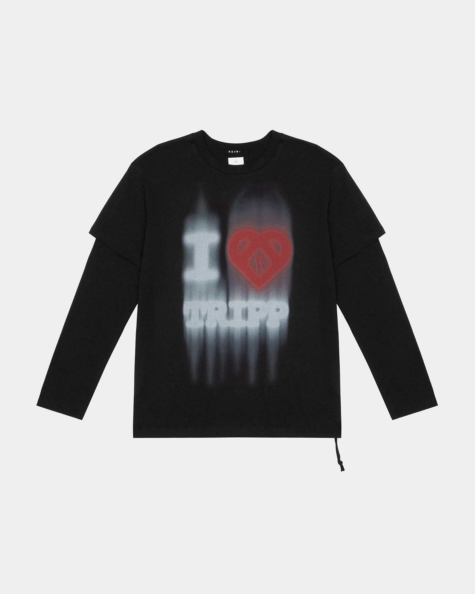 LOVE TRIP LS TEE JET BLACK Male Product Image