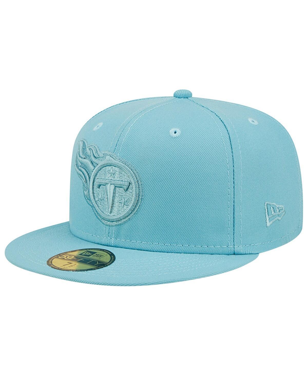 Mens New Era Aqua Tennessee Titans Color Pack 59FIFTY Fitted Hat Turq/Blue Product Image