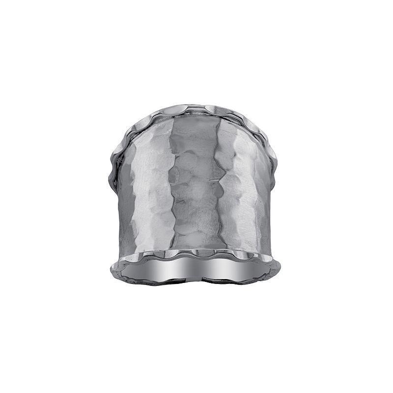 Main and Sterling Sterling Silver Wide Hammered Ring, Womens Product Image