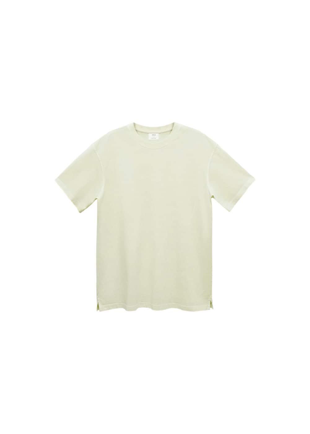 MANGO MAN - 100% cotton relaxed-fit t-shirt limeMen Product Image