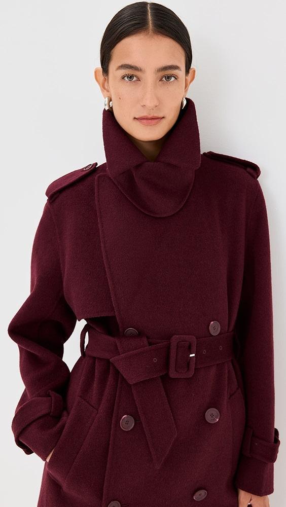 SIMKHAI Rumi Belted Long Coat | Shopbop Product Image