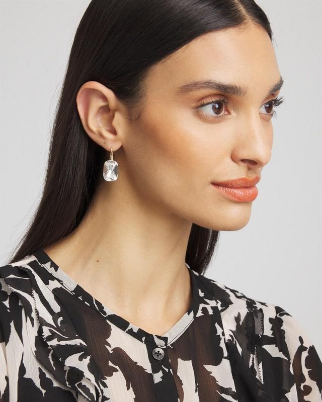 No Droop™ Clear Drop Earrings Product Image