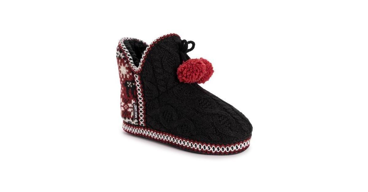 Muk Luks Womens Amira Slipper - Black Product Image