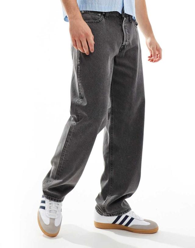 Jack & Jones Eddie baggy jeans in washed gray  Product Image