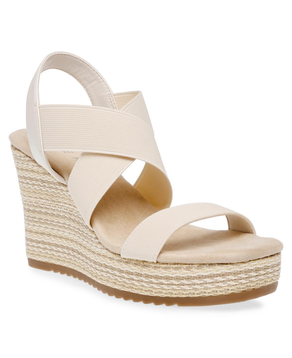 Anne Klein Womens Wendi Elastic Strap Wedge Sandals Product Image