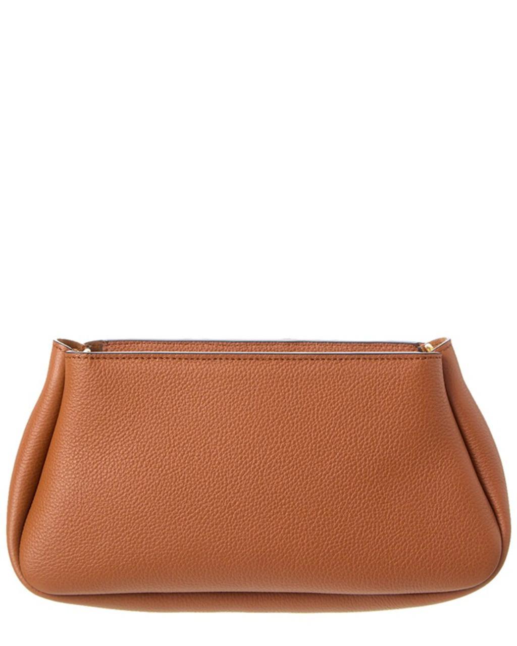 Marcie Small Leather Hobo Bag In Brown Product Image