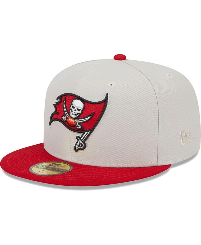 Mens New Era Khaki Tampa Bay Buccaneers Super Bowl Champions Patch 59FIFTY Fitted Hat - Khaki Product Image