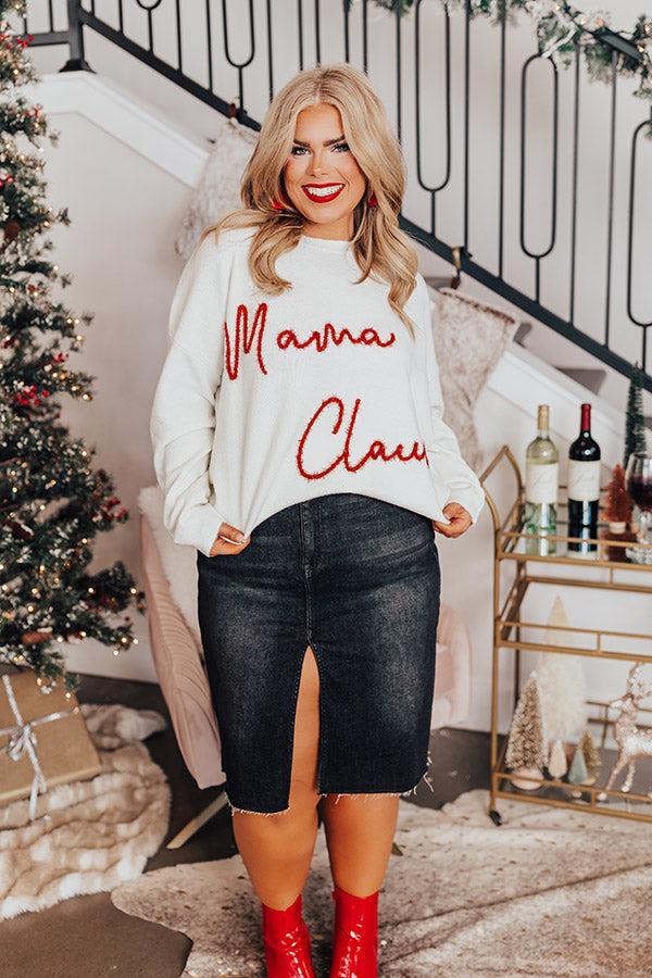 Mama Claus Tinsel Sweater Curves Product Image