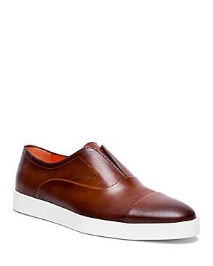 Mens Atlantis Burnished Cap-Toe Loafers Product Image