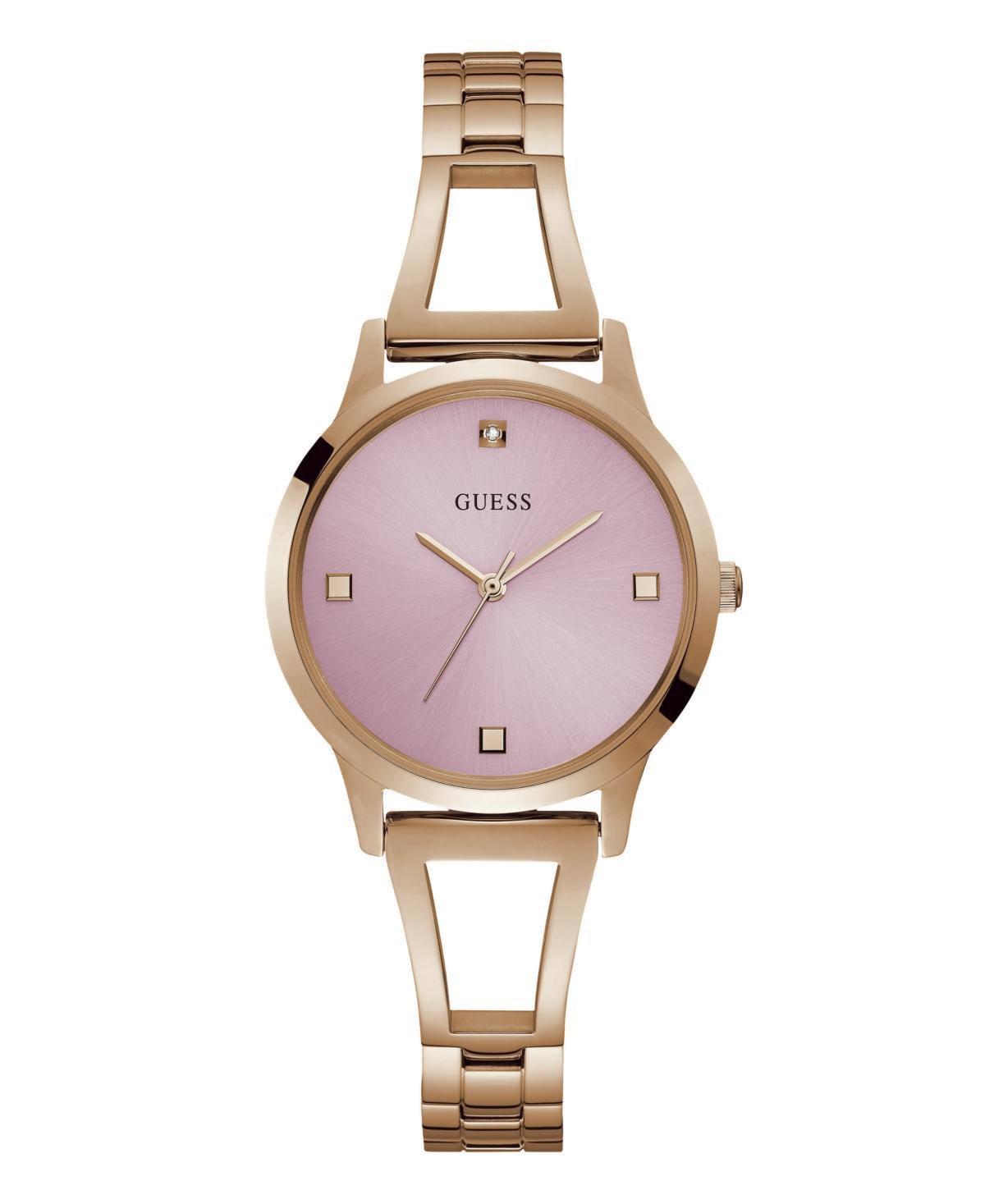 Guess Womens Analog Rose Gold Tone Stainless Steel Watch 34 mm Product Image