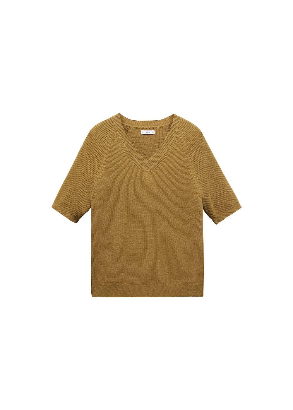 Mango Mens Short Sleeve Knitted T-Shirt Product Image