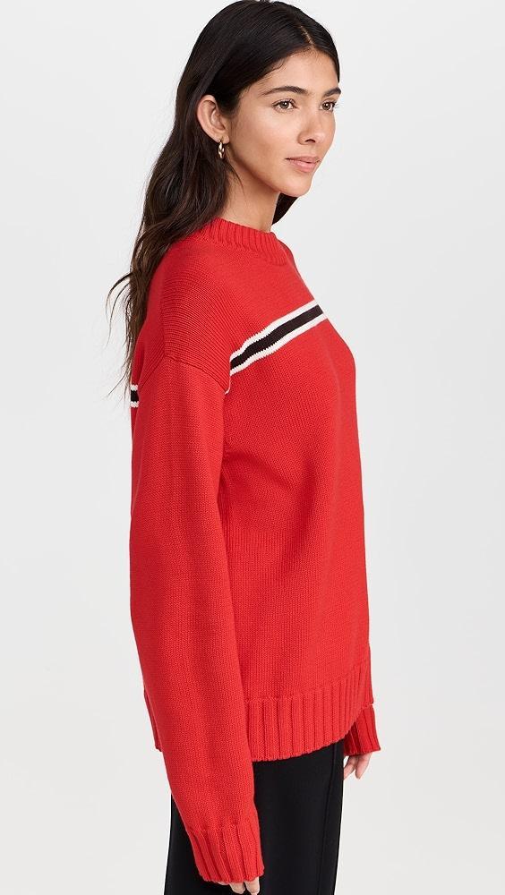 DONNI. The Cotton Crewneck Stripe Sweater | Shopbop Product Image