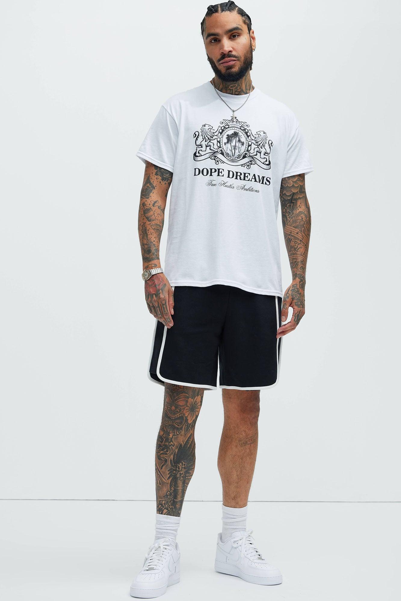 Dope Dreams And Ambitions Short Sleeve Tee - White Product Image