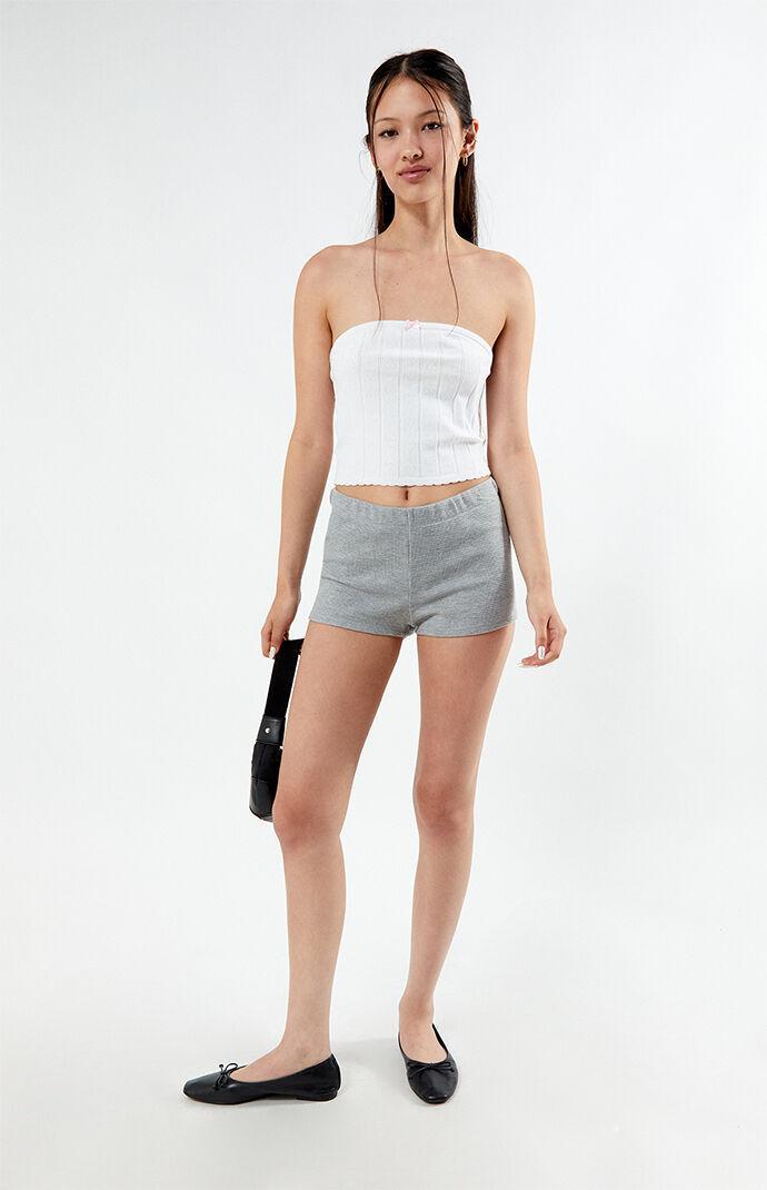 Women's Waffle Knit Micro Shorts Product Image