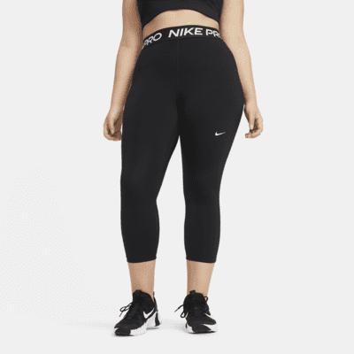 Nike Pro Women's Mid-Rise Crop Leggings (Plus Size) Product Image