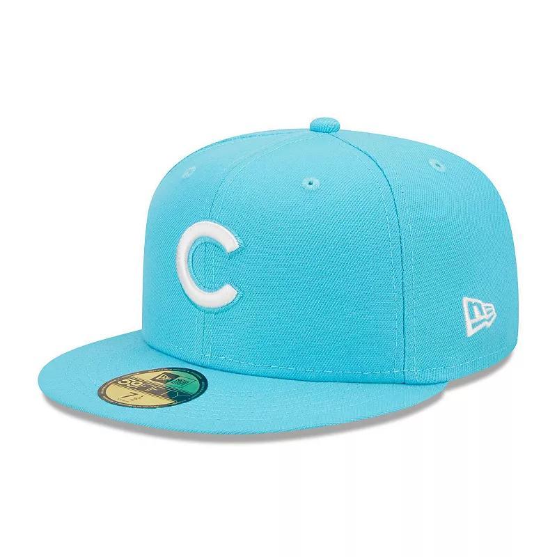 Mens New Era Chicago Cubs Vice Highlighter Logo 59FIFTY Fitted Hat Product Image