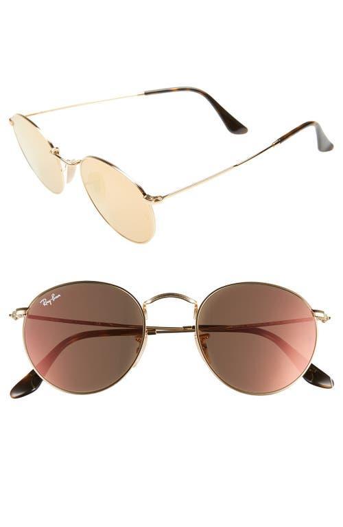 Ray-Ban Icons 50mm Round Sunglasses Product Image