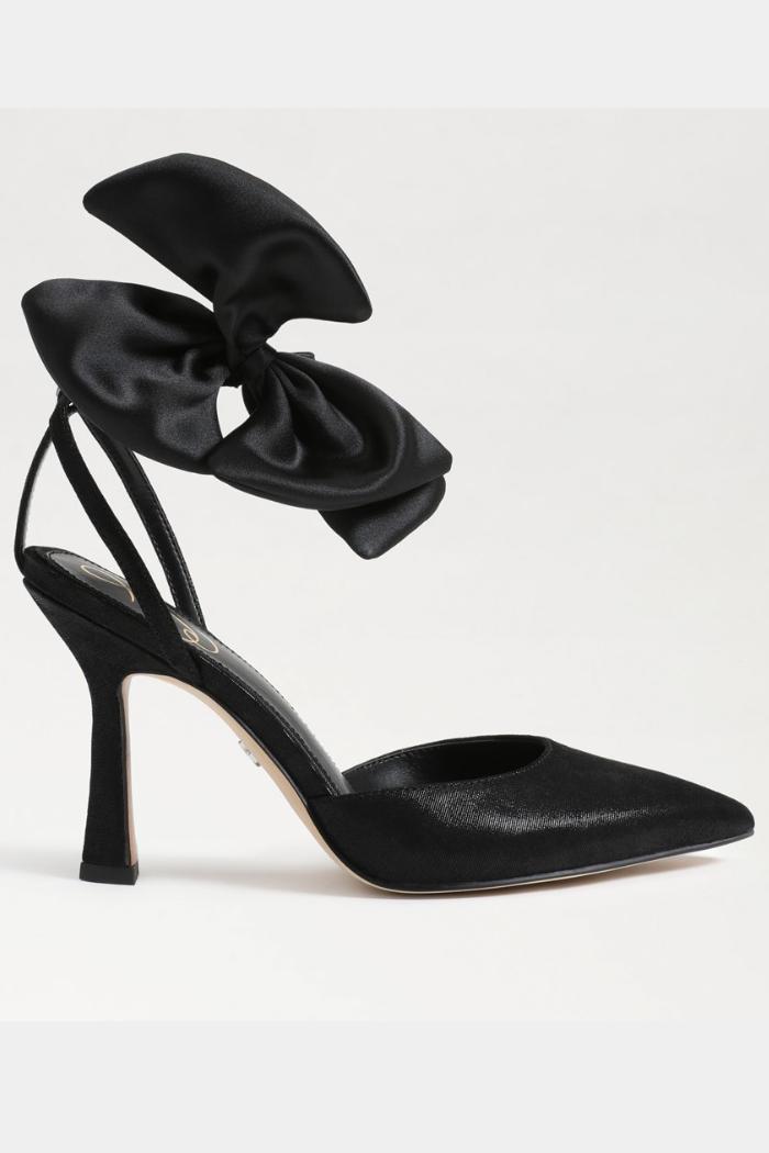 Halie Bow Heel- Black Product Image