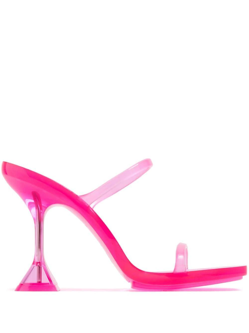 Brito 95mm Translucent Mules In Pink Product Image