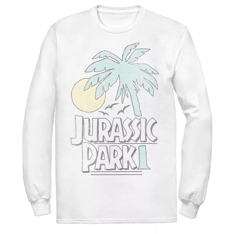 Mens Jurassic Park Palm Tree Sunset Logo Tee Product Image