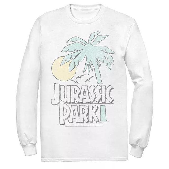 Mens Jurassic Park Palm Tree Sunset Logo Tee Product Image