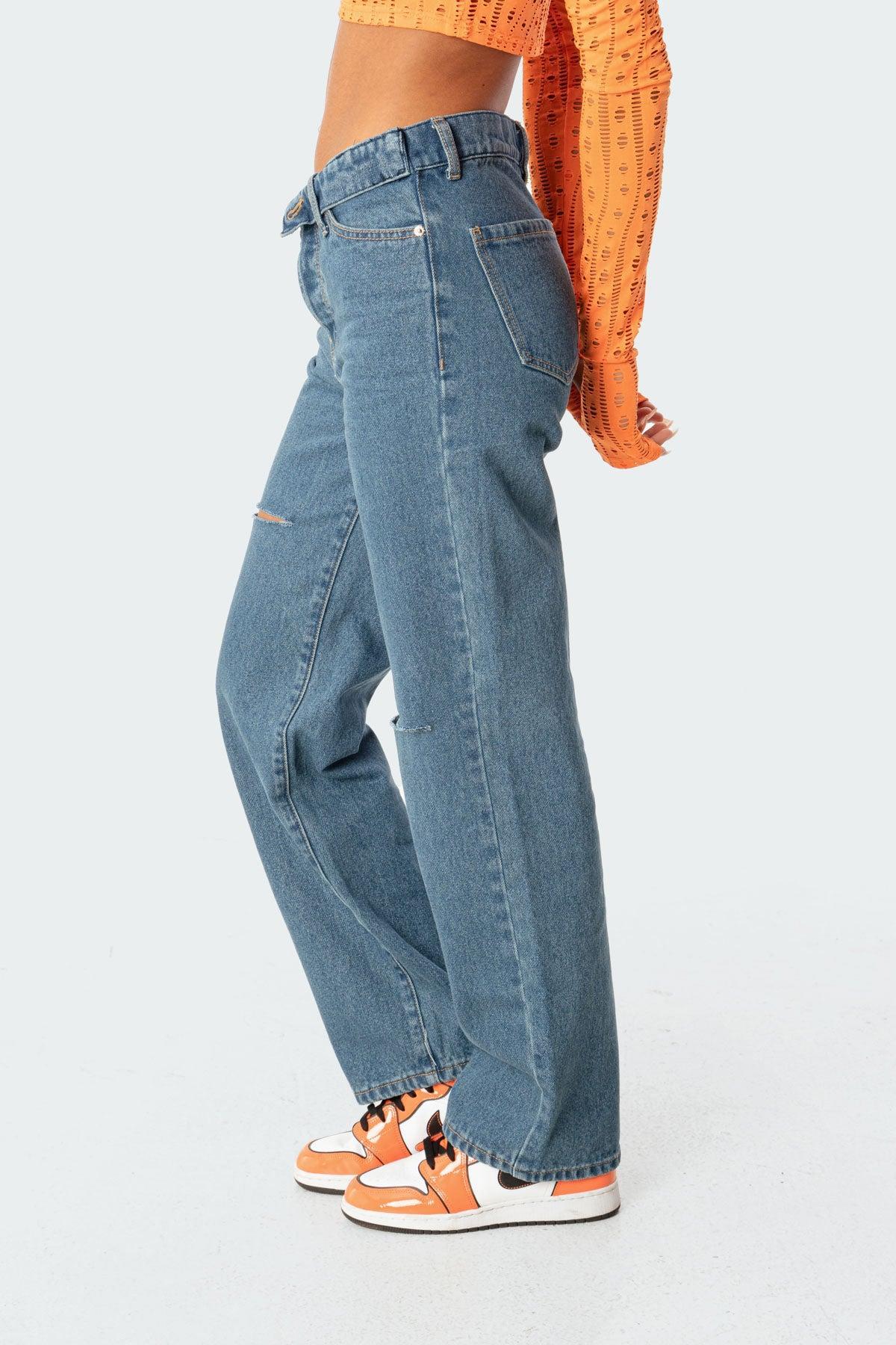 Raquel Folded Jeans Product Image