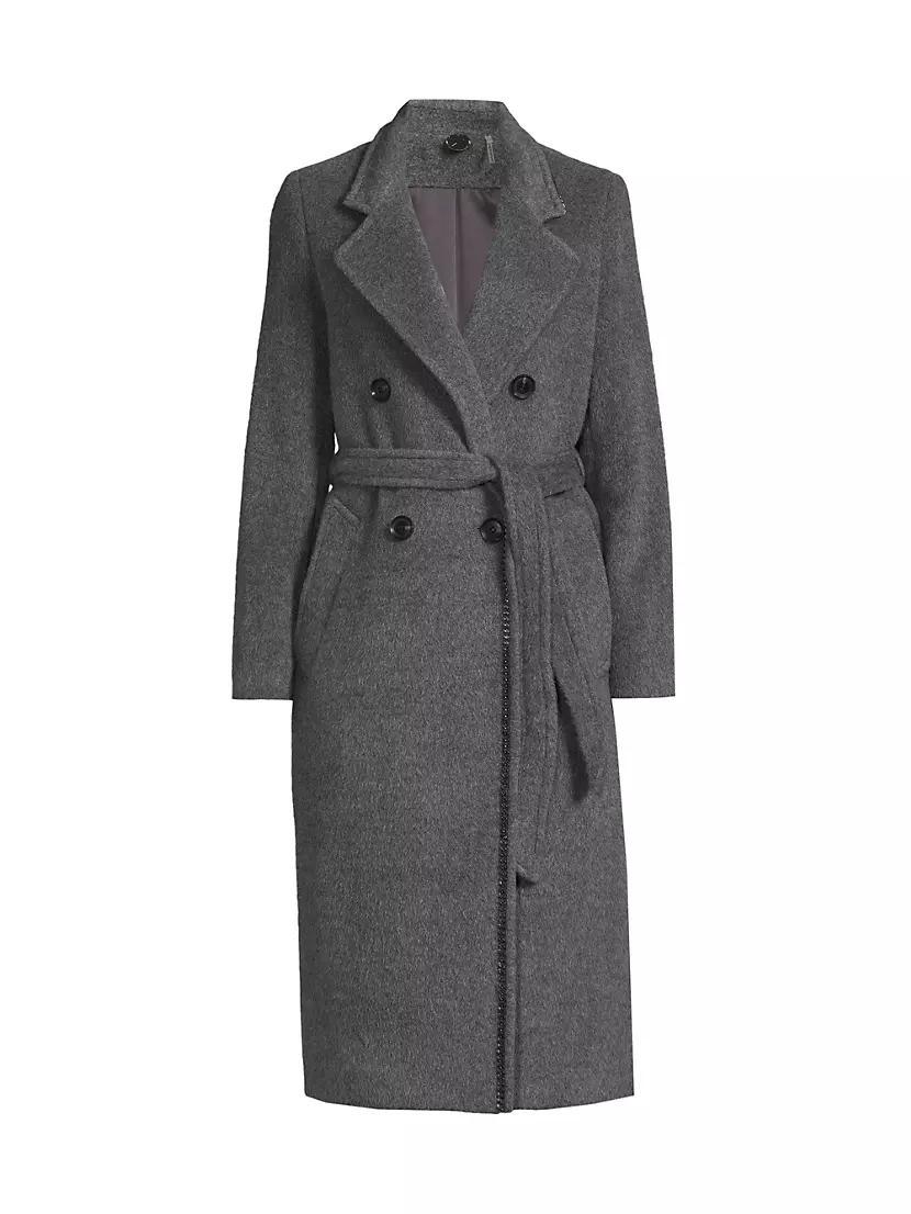 Womens Lyra Wool Double-Breasted Coat Product Image