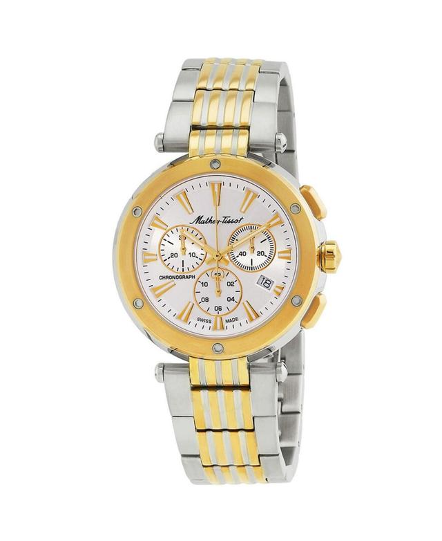 Mathey Tissot Mens Neptune Chrono Silver Dial Watch - H912CHBI - Silver Product Image