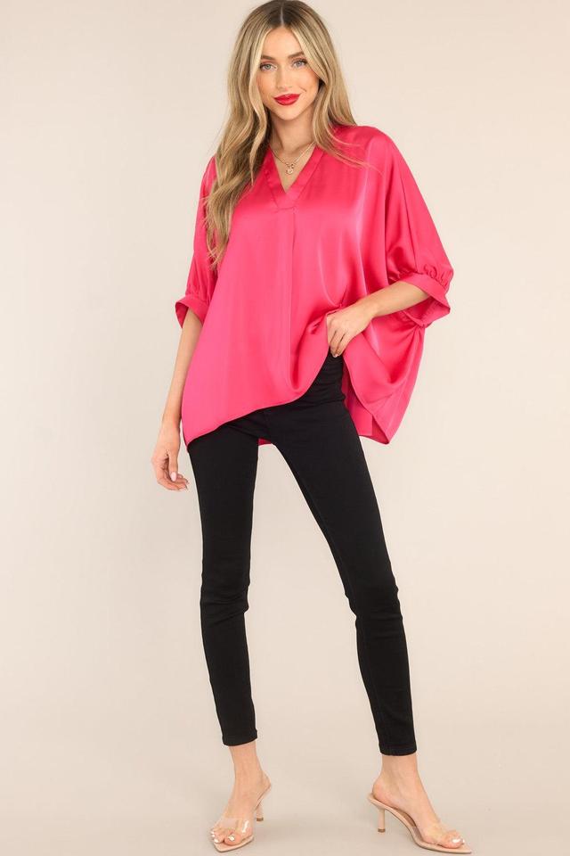 Fun And Flirty Fuchsia Top Product Image